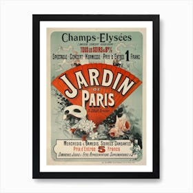 Champs Elysées Jardin De Paris Art Print