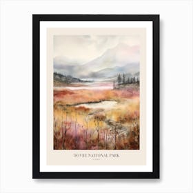 Autumn Forest Landscape Dovre National Park Norway 2 Poster Art Print