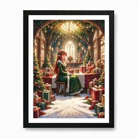 Christmas Elf Art Print