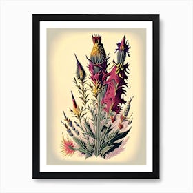 Blazing Star Wildflower Vintage Botanical 2 Art Print