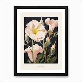 Flower Illustration Lisianthus 1 Poster Art Print