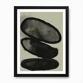 Scandi Stone Art Print