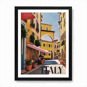 Italy Travel Poster, Circe Denyar Art Print