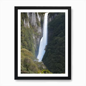 Bridal Veil Falls, New Zealand Majestic, Beautiful & Classic (1) Art Print