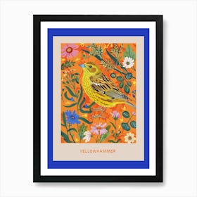 Spring Birds Poster Yellowhammer 3 Affiche