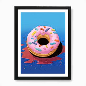 Classic Donuts Illustration 7 Art Print