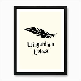 Wingardium Leviosa Harry Potter Art Print