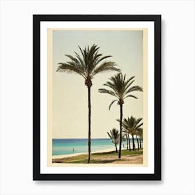 El Cotillo Beach Fuerteventura Spain Vintage Art Print