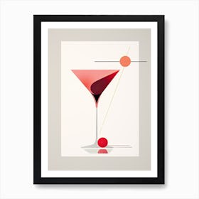 Mid Century Modern Sex On The Beach Floral Infusion Cocktail 7 Art Print