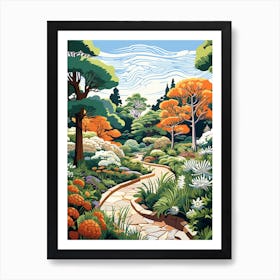 Denver Botanical Gardens Usa Modern Illustration 2 Art Print