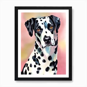 Dalmatian Watercolour Dog Art Print