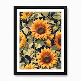 Sunflowers Print Art Print