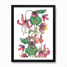 Exotic Floral Art Print