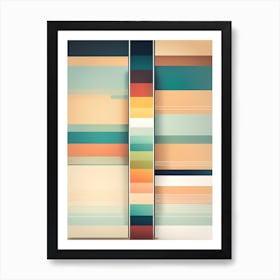 Abstract Striped Pattern VECTOR ART Art Print