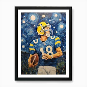 The Detroit Lions Players Are As Captivating As Vincent Van Gogh S Starry Night Art Print