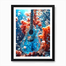 Underwater Guitar 3 Art Print