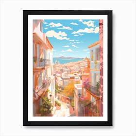 Malaga Spain 4 Illustration Art Print