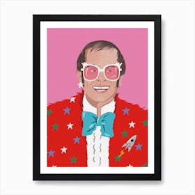 Elton John Art Print