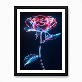 Abstract Rose Art Print