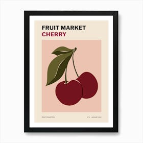 Fruit Market No. 3 Cherry Art Print