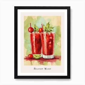 Bloody Mary Tile Poster 4 Art Print