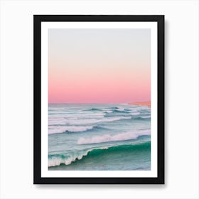 Gunnamatta Beach, Australia Pink Photography 2 Art Print