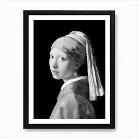 Girl With A Pearl Earring Art Print