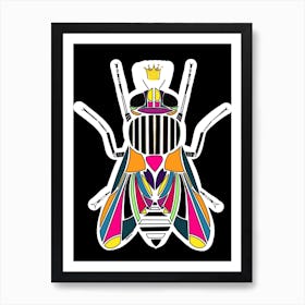 Fly High, a mosaic colorful fly Art Print