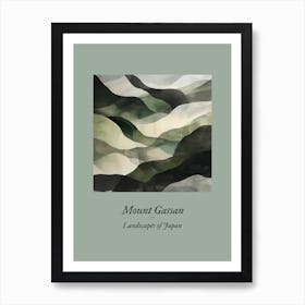 Landscapes Of Japan Mount Gassan Art Print