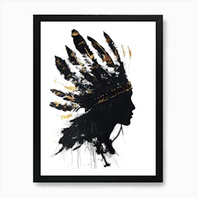 Indian Headdress 2 Art Print