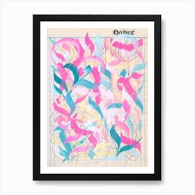 Pastel Page Art Print