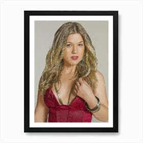 Kelly Clarkson Singer Art Print