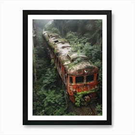 Abandoned Train Art Print