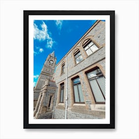 Building With Clock Tower Art Print