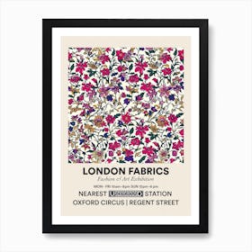 Poster Bloom Burst London Fabrics Floral Pattern 4 Art Print