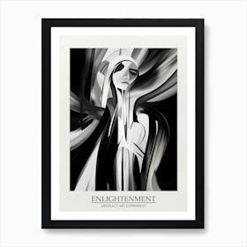 Enlightenment Abstract Black And White 5 Poster Art Print