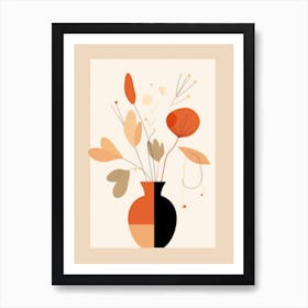 Abstract Floral Print Art Print