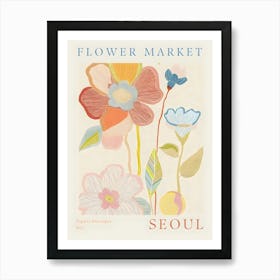 Flower Market Seoul 1 Art Print