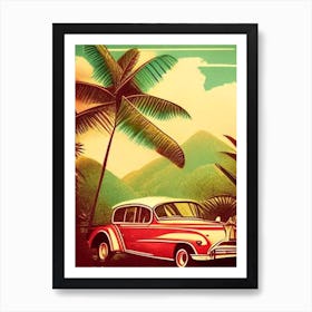 Martinique Vintage Sketch Tropical Destination Art Print