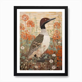 Common Loon 2 Detailed Bird Painting Art Print