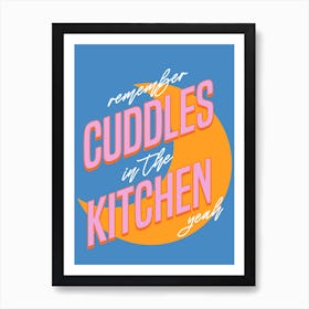 Arctic Monkeys Mardy Bum Cuddles In The Kitchen Blue Moon Print Art Print