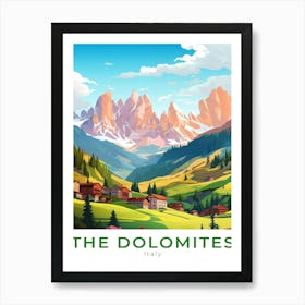 Italy Dolomites Travel Art Print