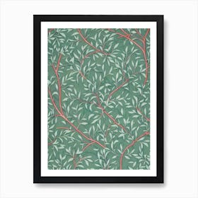 Red Alder 2 tree Vintage Botanical Art Print