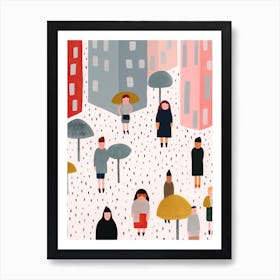 Tokyo Scene, Tiny People And Illustration 7 Poster