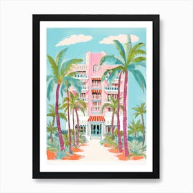 The Palms Hotel & Spa   Miami Beach, Florida   Resort Storybook Illustration 3 Art Print