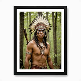 Indian Warrior 3 Art Print