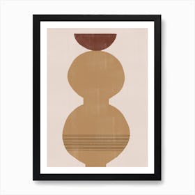 Tan Vase Art Print