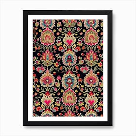 Floral Oasis London Fabrics Floral Pattern 4 Art Print