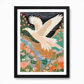 Maximalist Bird Painting Albatross 2 Art Print