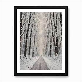 Winter Road Art Print